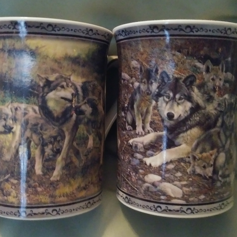 2 Wolves Mugs & Dances With Wolves DVD - Picture 2 of 15